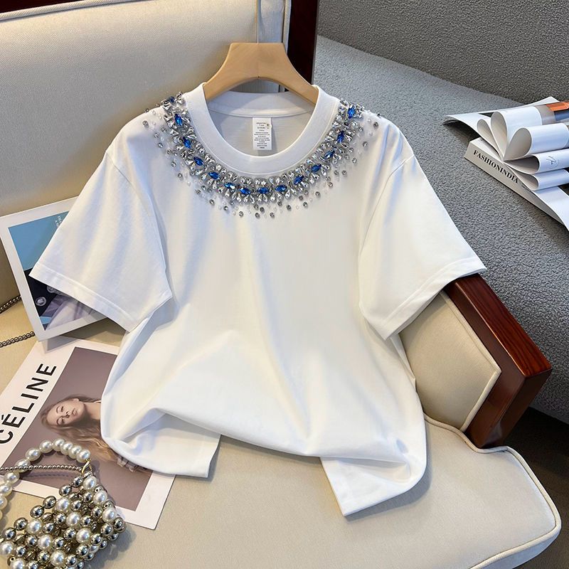 Crystal Luxe Tee – Statement Sparkle